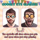Unichild 1pcs Funny Glasses For Adults  Googly Eye Glasses  One Size  Yellow