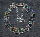 18inch Natural Ethiopian Opal Beads Necklace Opal Beaded Gemstone Necklace