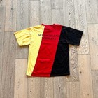 Vintage And Rare Germany Red And Yellow Retro T-shirt