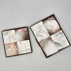Vtg Rex Fifth Avenue Compact Mother Of Pearl   Brass Top Mirror   Cigarette Case
