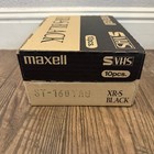Lot  10  Maxell Xr-s Black Super Vhs St-160 Svhs 8 Hour Sealed Blank Tapes