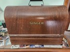 Singer Antique Pre-1930 Sewing Machine W  Bentwood Carrying Case   Accessories