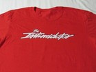 New Nascar Dale Earnhardt  the Intimidator  Mens Size L Large Red Shirt