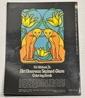 Vintage Dover Stained Glass Windows Coloring Book Art Nouveau 1977 1st Edition