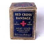 Vintage J j Red Cross Bandage Medical Original Box Unused   Bandage Antique