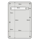 Strat Stratocaster Electric Guitar Back Plate Trem Tremolo Cover For Fender Usa