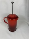 Le Creuset French Press Stoneware Cherry Flame 32oz