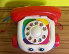 Vtg 1993 Fisher Price Chatter Telephone Phone Pull Toy W  Moving Eyes  2251