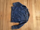 Marlboro Country Store Denim Jean Jacket With Leather Collar Size Medium