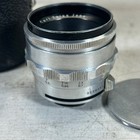 Carl Zeiss Jena Biotar 58mm F 2 T Vintage Camera Lens W  Case Germany