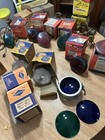 Vintage Mid Century Outdoor Garden Lights Floods Colors Large Lot 1960s K Rad