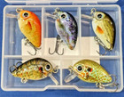 5pcs Lot Fishing Lure Mini Float Shallow Diving Crankbait Hook Bass Bait Tackle