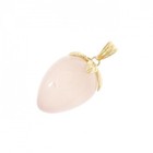 Authentic K18yg Strawberry Rose Quartz Pendant   260-004-452-2148