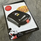 New Disney Mickey Mouse Waffle Maker Dcm-9 Nonstick Mickey Shaped Waffles Nib