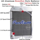 3 Row Aluminum Tractor Radiator For Ford 8n 9n 2n 86551430 8n8005