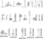 33pc Miniature Doll House Metal Tools 1 12 Scale Dollhouse Accessories Set