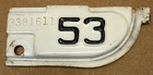 Rare Pair 1953 California License Plate Tab-tag Match  3381611  for 1951 Plates 