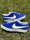 Vtg 1970s Nike Bruin Suede Low Taiwan Shoes Blue 4 5 Og Logo 80 s Basketball 