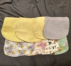 4pk Handmade Ultra Soft   Absorbent Flannel Burp Cloths For Baby