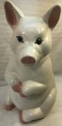 Vintage Porcelain Pig Figure Hand Painted 14    Tall X 6 5    Wide