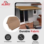 Aleko Fabric Replacement For 10 X 8 Ft Retractable Awning Sand Color