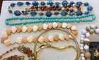 Lot Of 9 Vintage To Modern Necklaces Mixed Media Various Lengths Z117