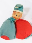 Vintage Christmas Green Felt Pixie Elf Knee Hugger Figurines Japan Lot C9953