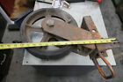 Antique Industrial Massive Caster Vtg Cast Iron Wheel Kitchen Island Trailer Usa
