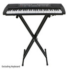 Adjustable Music Keyboard Electric Piano X-stand Iron Dual Tub