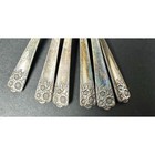Wm Rogers Son April Pattern Silverplate Spoon  Lot Of 6 Sunflowers