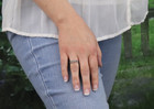 Sterling Silver Marcasite Band Ring Size 4 3 4 Woman Teen Child Pinky