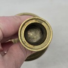 Vintage Mid Century Modern Brass Candle Holders Pair 5  Black