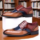 Men s Fashion Color Contrasting Business Dress Shoes