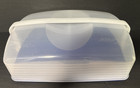 Tupperware Bake N Take 18 Cupcake   Rectangle Blue Cake Carrier 3861a