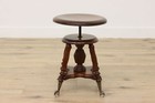 Victorian Antique Birch Swivel Organ Or Piano Stool  Tonk  54393