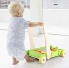 Baby Learning Wooden Walker Includes Wooden Toy Blocks  Learning Activity Toys