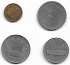 India 4 Coin Lot