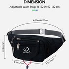 Waterfly Large Fanny Pack Multipocket Waist Bag For Man Woman Water Resistant