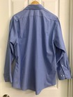 Van Heusen Fitted Light Blue Men s Dress Shirt With Subtle Stripe  17   32-33