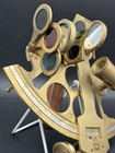 Vintage Brass Nautical Sextant Marine Celestial Maritime Navigation Decor Gift