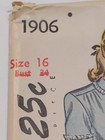 Simplicity 1906 Blouse Top Sewing Pattern Ladies 16 Vtg 50s Uc Back Button Darts