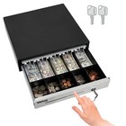 16  Heavy Duty Black Manual Push Open Cash Drawer  5b5c