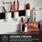 Heavy Duty Velcro Strips Strong Adhesive Wall Mount No Drill 4 Sets 10lb Hold
