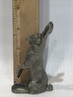 Three Vintage Pewter Miniature Bunny Rabbits