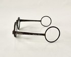 Super Rare Antique Spectacles Martins Margins Eyeglasses Huge Ring Finials 1760