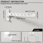 Dancrul Wall Mounted Clothes Hanger Rack Foldable Drying Rack Hook Folding In   