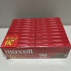 Maxell Audio Cassette Tapes 20 Pack Sealed Normal Bias Ur 90 Minute Iec Type 1