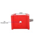 Aluminum Alloy Finder Scope Base Dovetail Bracket For Telescope Red black silver