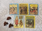 Vintage Set Of 5 The Teddy Bear Story Books Mini  H-2    X  L - 1 75    In Case