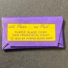 Purple Razor Blades San Francisco  all Purr     Shaving Razor Blade Packet C1945